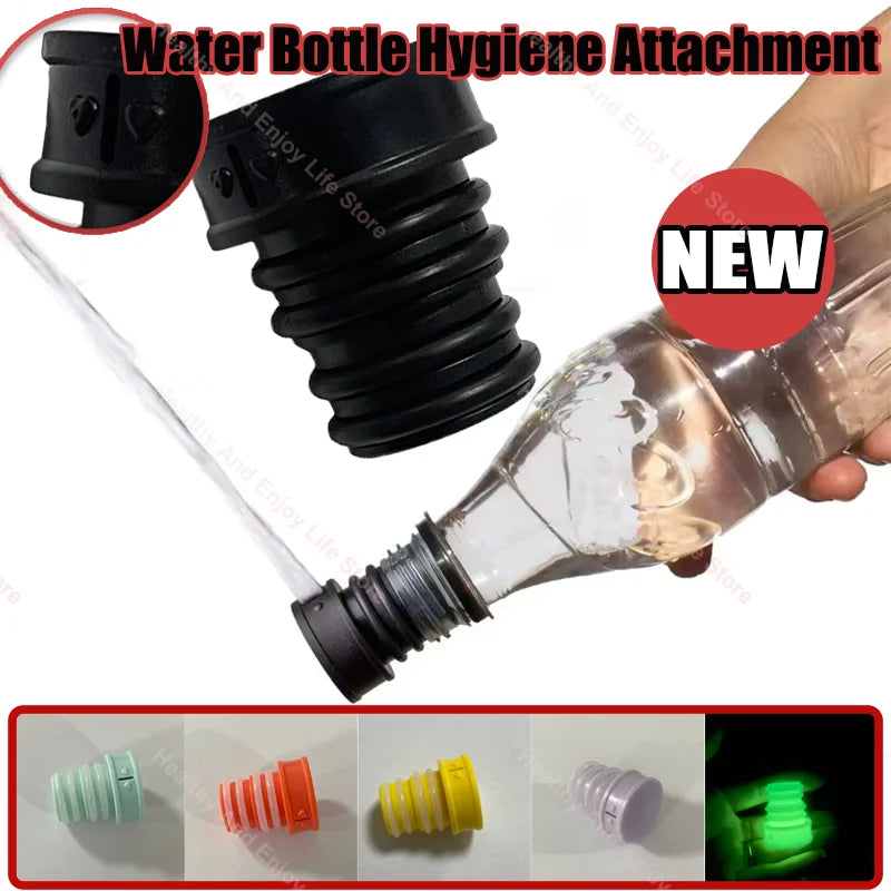 1PC Ultralight Portable Durable Travel Toilet Bidet Cap Water Bottle Hygiene Attachment for Hiking Camping Outdoor Use 6 Colors